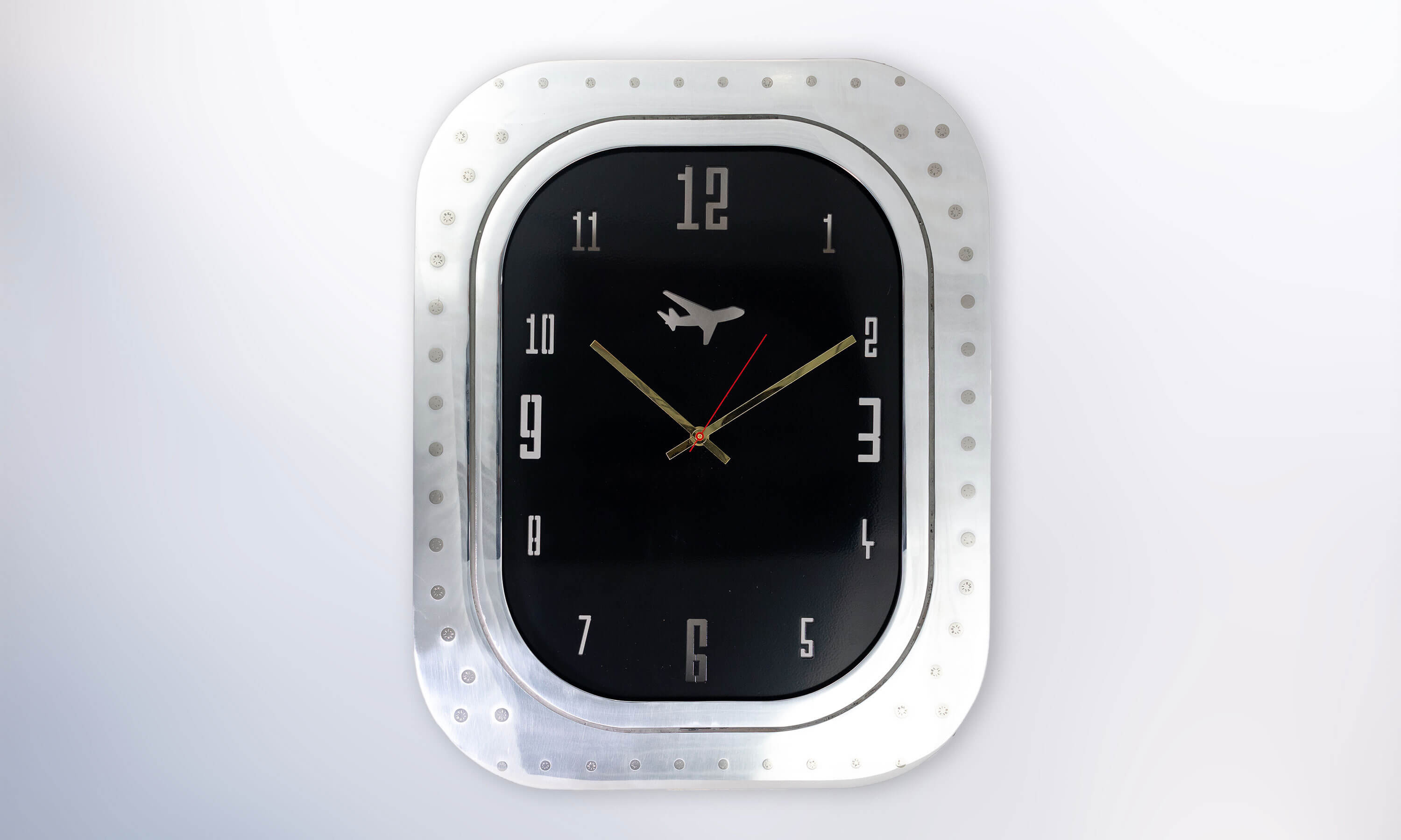 BOEING 747 WINDOW CLOCK - BLACK - Plane Industries