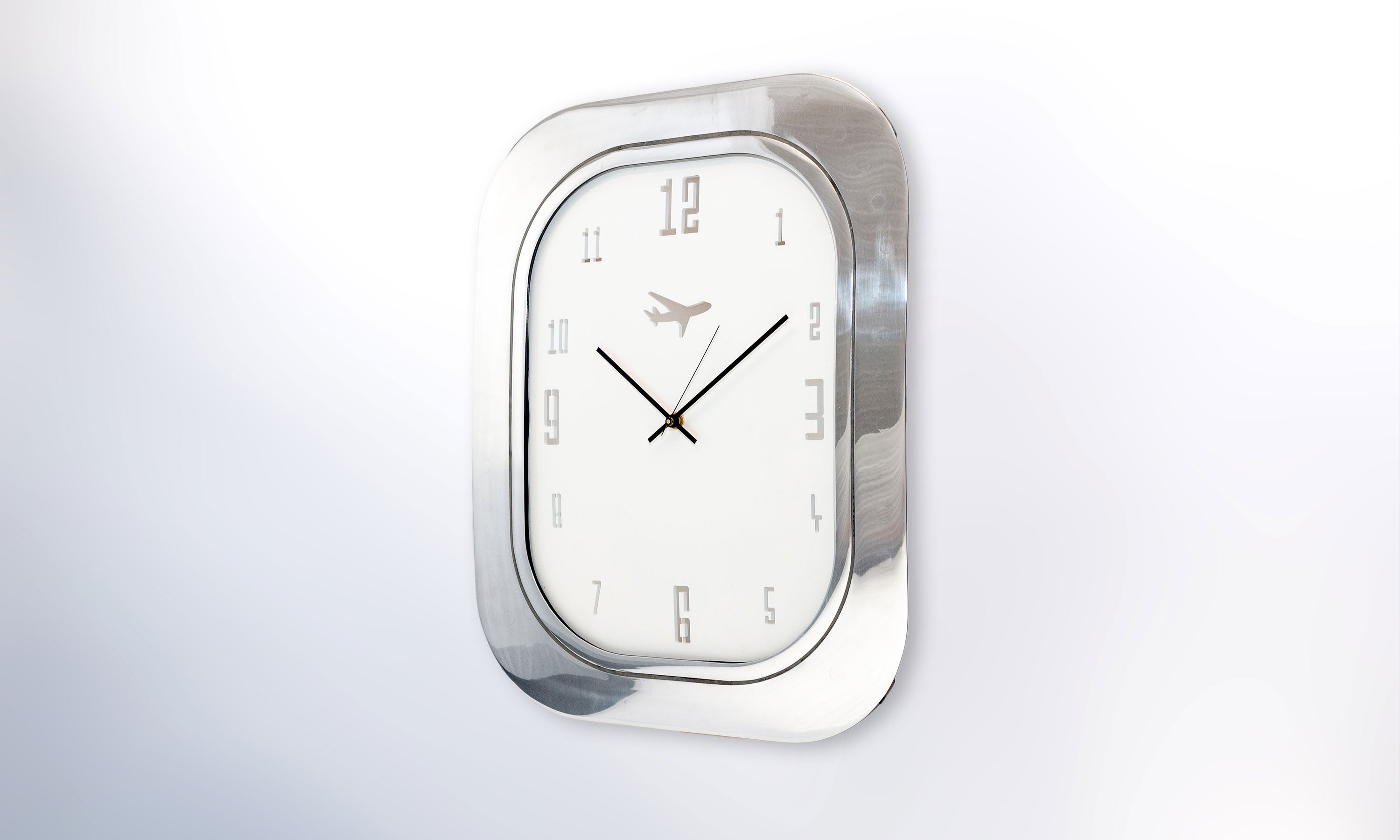 BOEING 747 WINDOW CLOCK - WHITE - Plane Industries