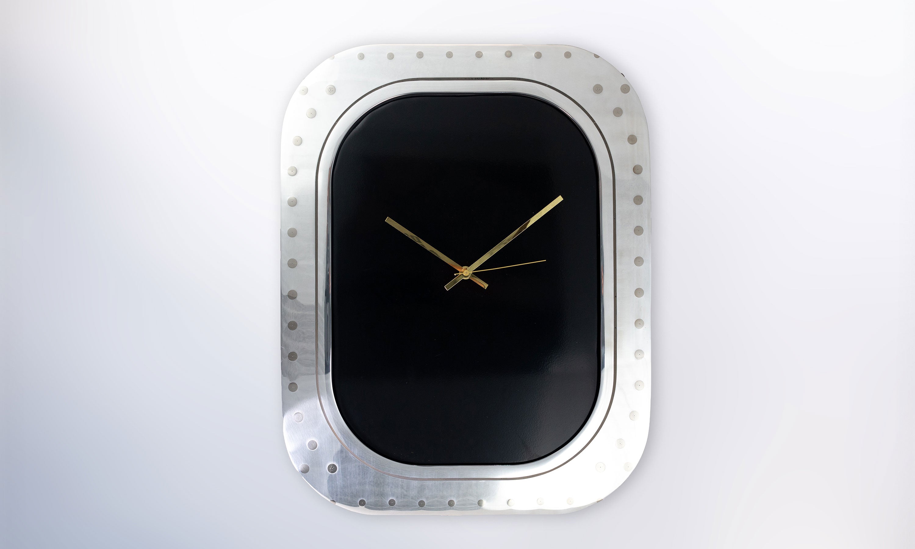 BOEING 747 WINDOW CLOCK - BLACK - NO NUMBERS - Plane Industries