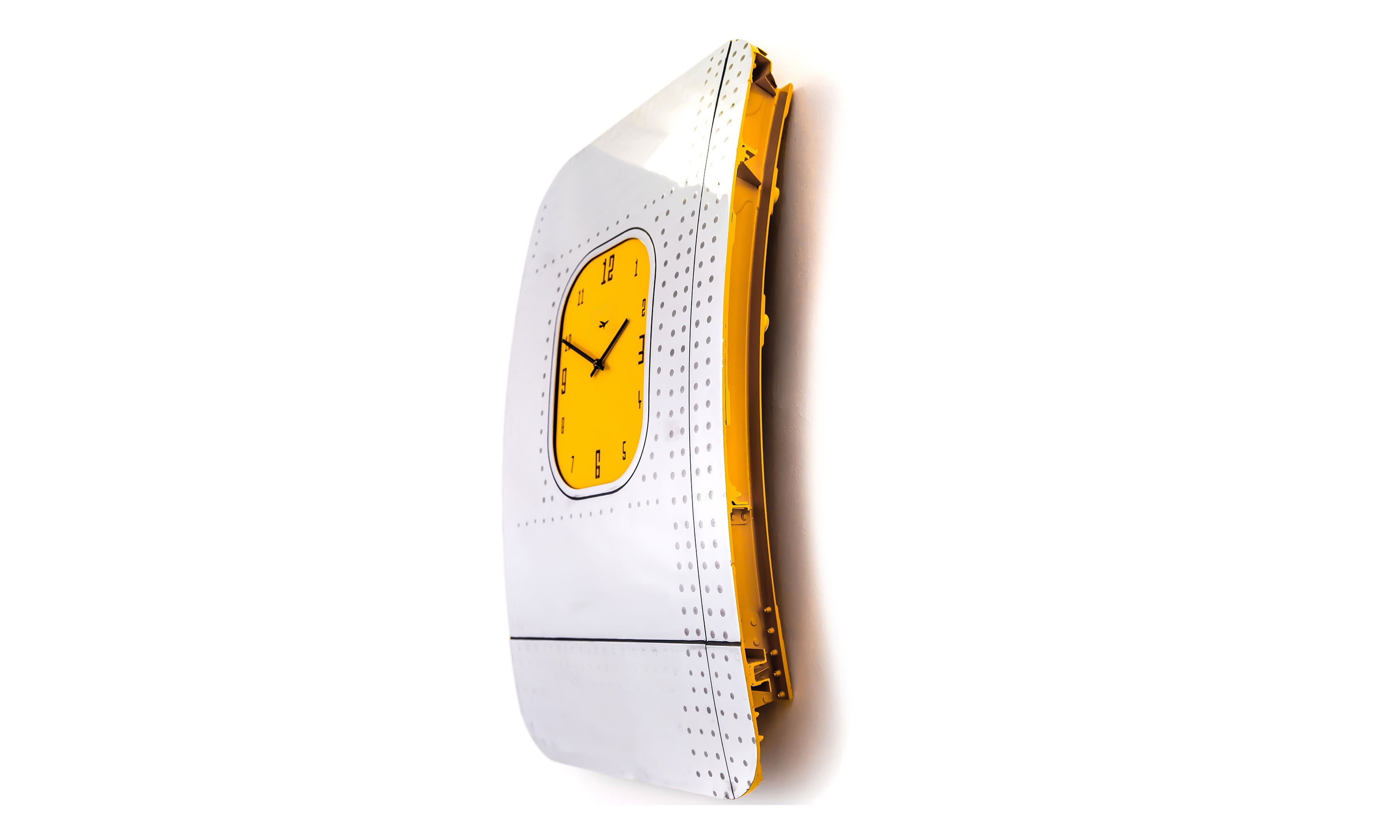 BOEING 747 & 737 WINDOW FUSELAGE CLOCK - YELLOW - Plane Industries