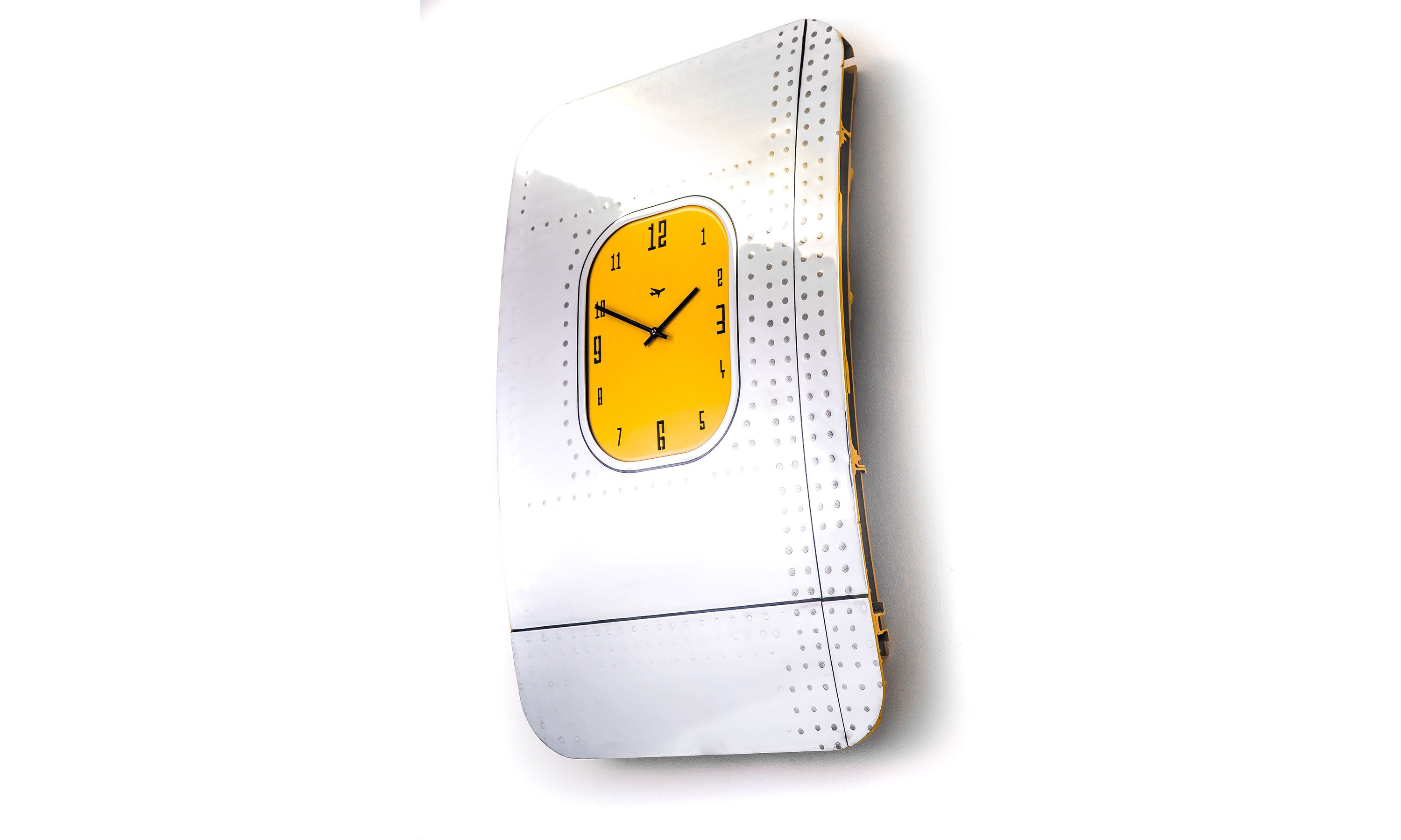 BOEING 747 & 737 WINDOW FUSELAGE CLOCK - YELLOW - Plane Industries